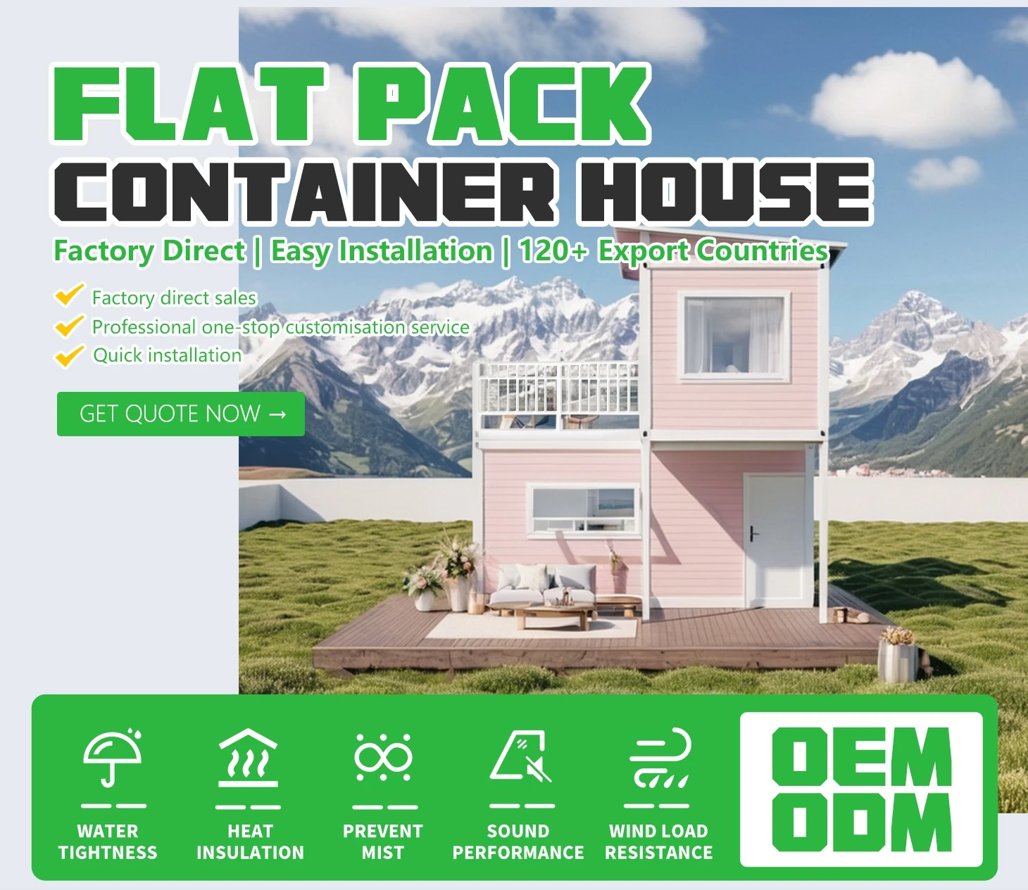 Flat Pack Container House for Office Flat Pack Container House for Office
