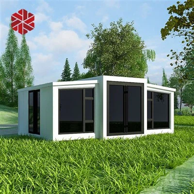 プレハブの折り畳み式移動式コンテナー ハウス 2 ベッドルームのレイアウトが付いている 40ft の拡張可能なコンテナー ハウス